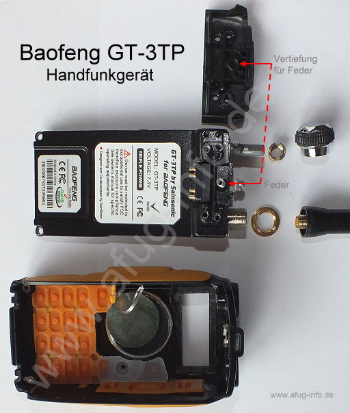 Baofeng GT3-TP - demontiert